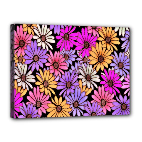 Floral Pattern Canvas 16  X 12 