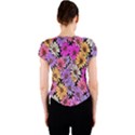 Floral Pattern Crew Neck Crop Top View2