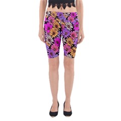 Floral Pattern Yoga Cropped Leggings