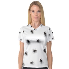 Flies Women s V-neck Sport Mesh Tee