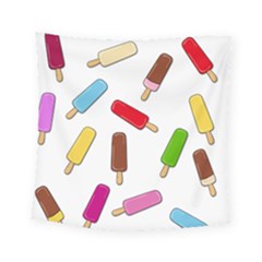 Ice Cream Pattern Square Tapestry (small)