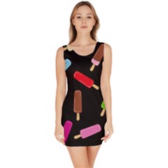 Decorative Ice Cream Pattern Sleeveless Bodycon Dress by Valentinaart