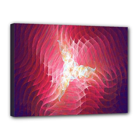 Fractal Red Sample Abstract Pattern Background Canvas 16  X 12 