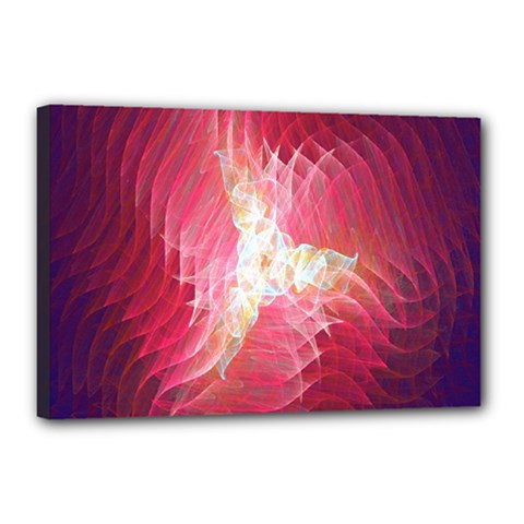 Fractal Red Sample Abstract Pattern Background Canvas 18  X 12 