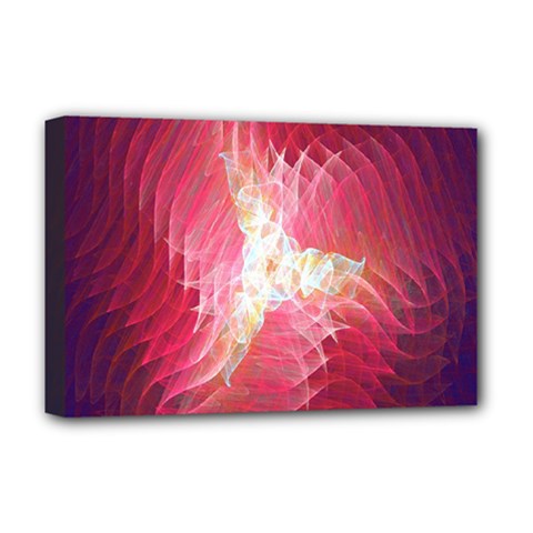 Fractal Red Sample Abstract Pattern Background Deluxe Canvas 18  X 12  