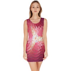 Fractal Red Sample Abstract Pattern Background Sleeveless Bodycon Dress by Amaryn4rt