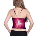 Fractal Red Sample Abstract Pattern Background Spaghetti Strap Bra Top View2