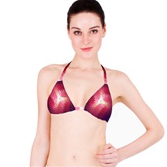 Fractal Red Sample Abstract Pattern Background Bikini Top