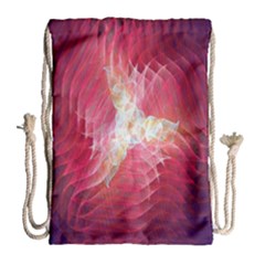 Fractal Red Sample Abstract Pattern Background Drawstring Bag (large)