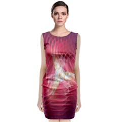 Fractal Red Sample Abstract Pattern Background Classic Sleeveless Midi Dress by Amaryn4rt