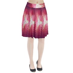 Fractal Red Sample Abstract Pattern Background Pleated Skirt