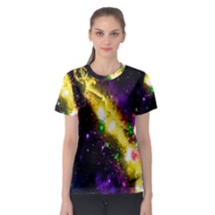 Galaxy Deep Space Space Universe Stars Nebula Women s Sport Mesh Tee