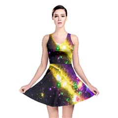 Galaxy Deep Space Space Universe Stars Nebula Reversible Skater Dress by Amaryn4rt