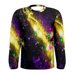 Galaxy Deep Space Space Universe Stars Nebula Men s Long Sleeve Tee