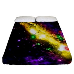 Galaxy Deep Space Space Universe Stars Nebula Fitted Sheet (king Size) by Amaryn4rt