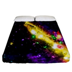 Galaxy Deep Space Space Universe Stars Nebula Fitted Sheet (california King Size)