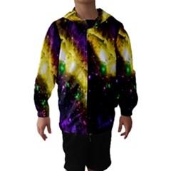 Galaxy Deep Space Space Universe Stars Nebula Hooded Wind Breaker (kids)