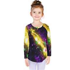 Galaxy Deep Space Space Universe Stars Nebula Kids  Long Sleeve Tee