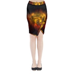 Galaxy Nebula Space Cosmos Universe Fantasy Midi Wrap Pencil Skirt