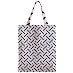 Geometric Pattern Zipper Classic Tote Bag