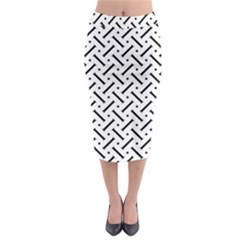 Geometric Pattern Midi Pencil Skirt