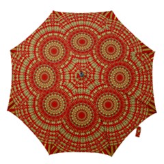 Gold And Red Mandala Hook Handle Umbrellas (medium) by Amaryn4rt