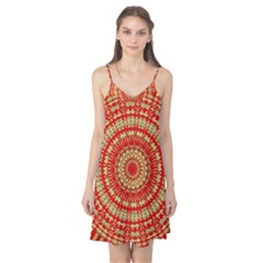 Gold And Red Mandala Camis Nightgown