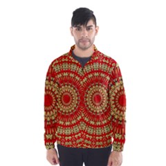 Gold And Red Mandala Wind Breaker (men)