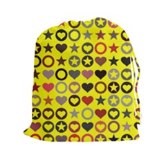 Heart Circle Star Seamless Pattern Drawstring Pouches (xxl)