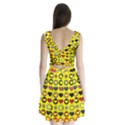 Heart Circle Star Seamless Pattern Split Back Mini Dress  View2