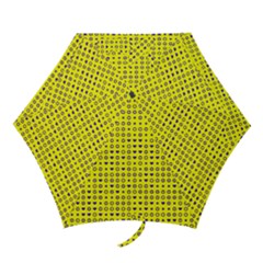 Heart Circle Star Seamless Pattern Mini Folding Umbrellas by Amaryn4rt