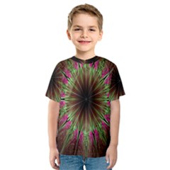 Julian Star Star Fun Green Violet Kids  Sport Mesh Tee