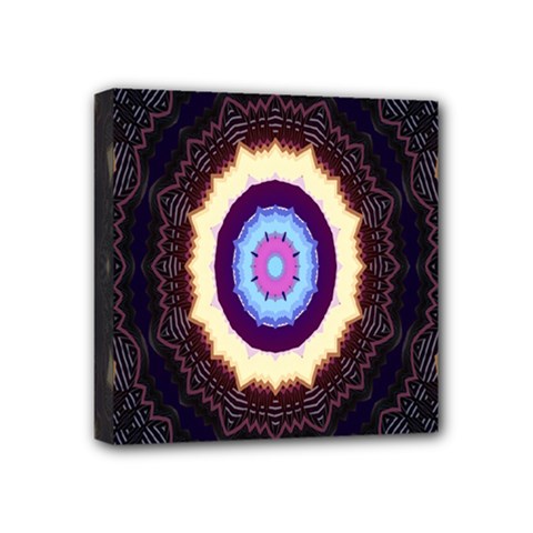 Mandala Art Design Pattern Ornament Flower Floral Mini Canvas 4  X 4 