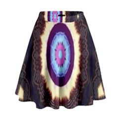 Mandala Art Design Pattern Ornament Flower Floral High Waist Skirt