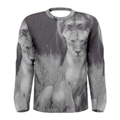 King And Queen Of The Jungle Design  Men s Long Sleeve Tee