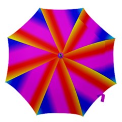 Multi Color Rainbow Background Hook Handle Umbrellas (large) by Amaryn4rt