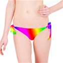 Multi Color Rainbow Background Bikini Bottom View1