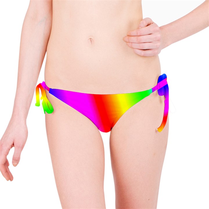 Multi Color Rainbow Background Bikini Bottom