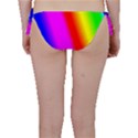 Multi Color Rainbow Background Bikini Bottom View2