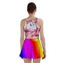 Multi Color Rainbow Background Mini Skirt View2