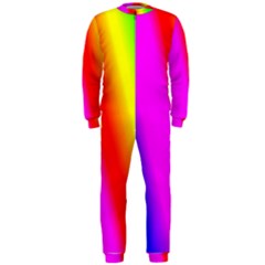 Multi Color Rainbow Background Onepiece Jumpsuit (men)  by Amaryn4rt