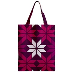 Pattern Background Texture Aztec Zipper Classic Tote Bag