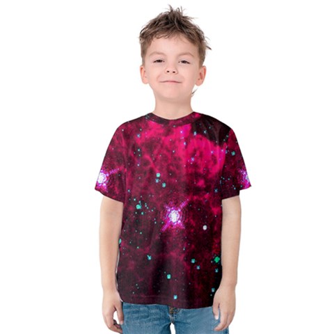 Pistol Star And Nebula Kids  Cotton Tee by Amaryn4rt