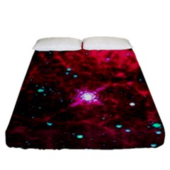 Pistol Star And Nebula Fitted Sheet (queen Size)