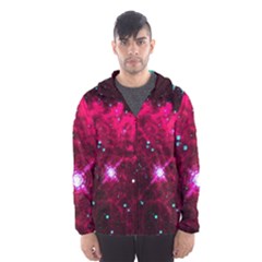 Pistol Star And Nebula Hooded Wind Breaker (men) by Amaryn4rt