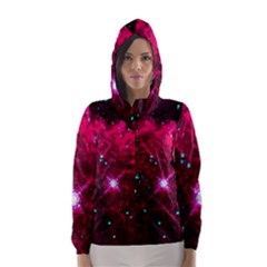 Pistol Star And Nebula Hooded Wind Breaker (women)