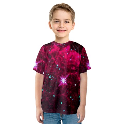 Pistol Star And Nebula Kids  Sport Mesh Tee by Amaryn4rt