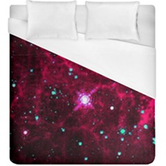 Pistol Star And Nebula Duvet Cover (king Size)