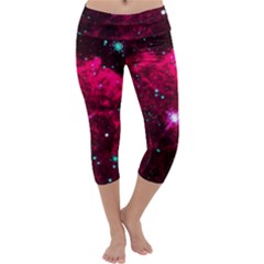 Pistol Star And Nebula Capri Yoga Leggings