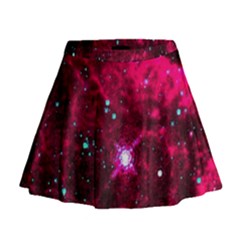 Pistol Star And Nebula Mini Flare Skirt by Amaryn4rt